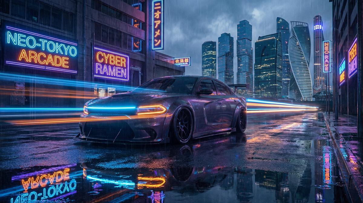 芒果视频轿车改装视频 - 城市夜景漂移